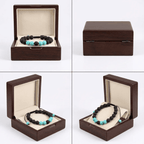 Aliyah női karkötő lávakő-türkiz