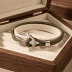 Horgony uniszex karkötő zöld