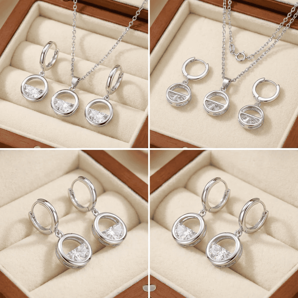 Arvella kristály ékszer szett