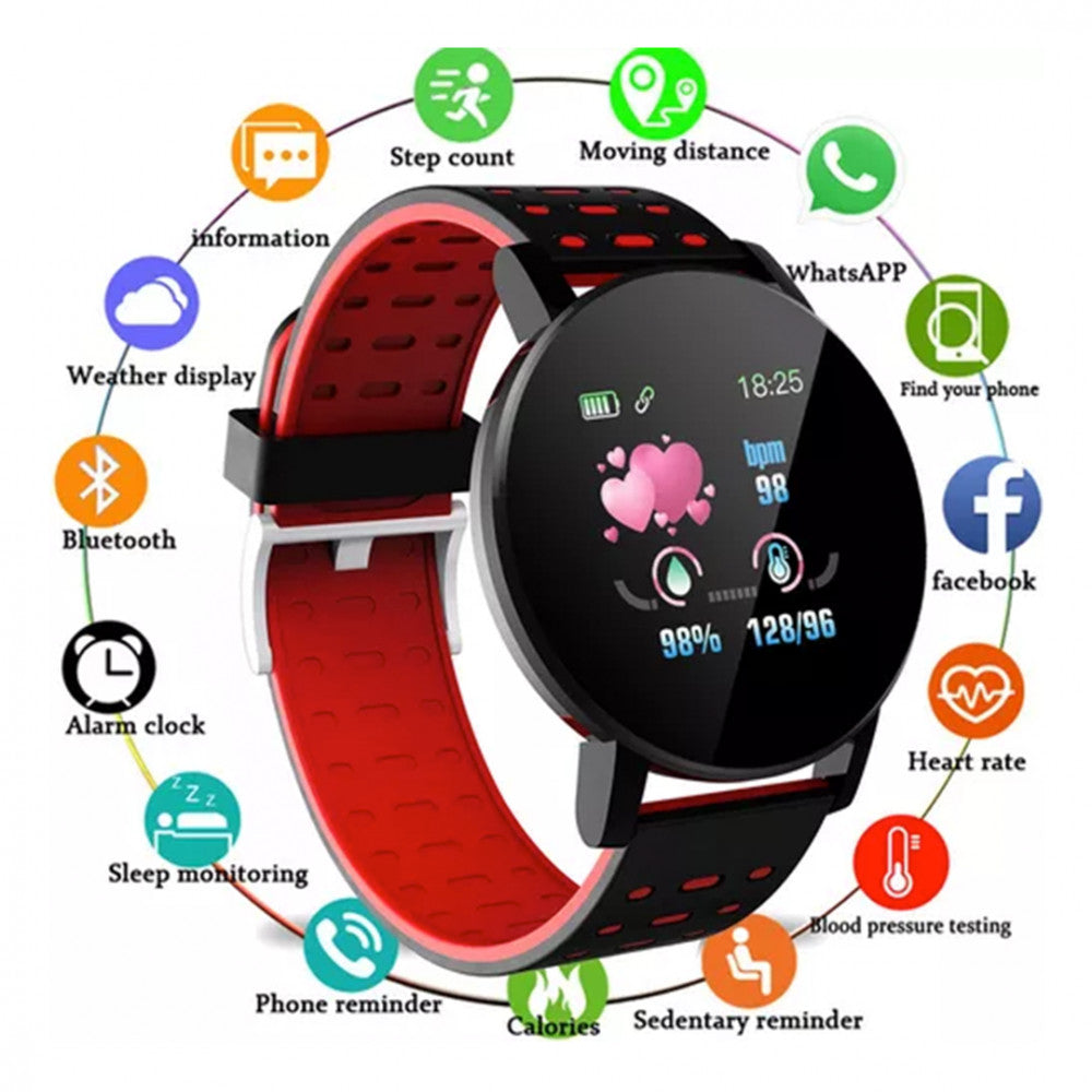 119 Plus Piros Okosóra, Fitneszóra, Sportóra