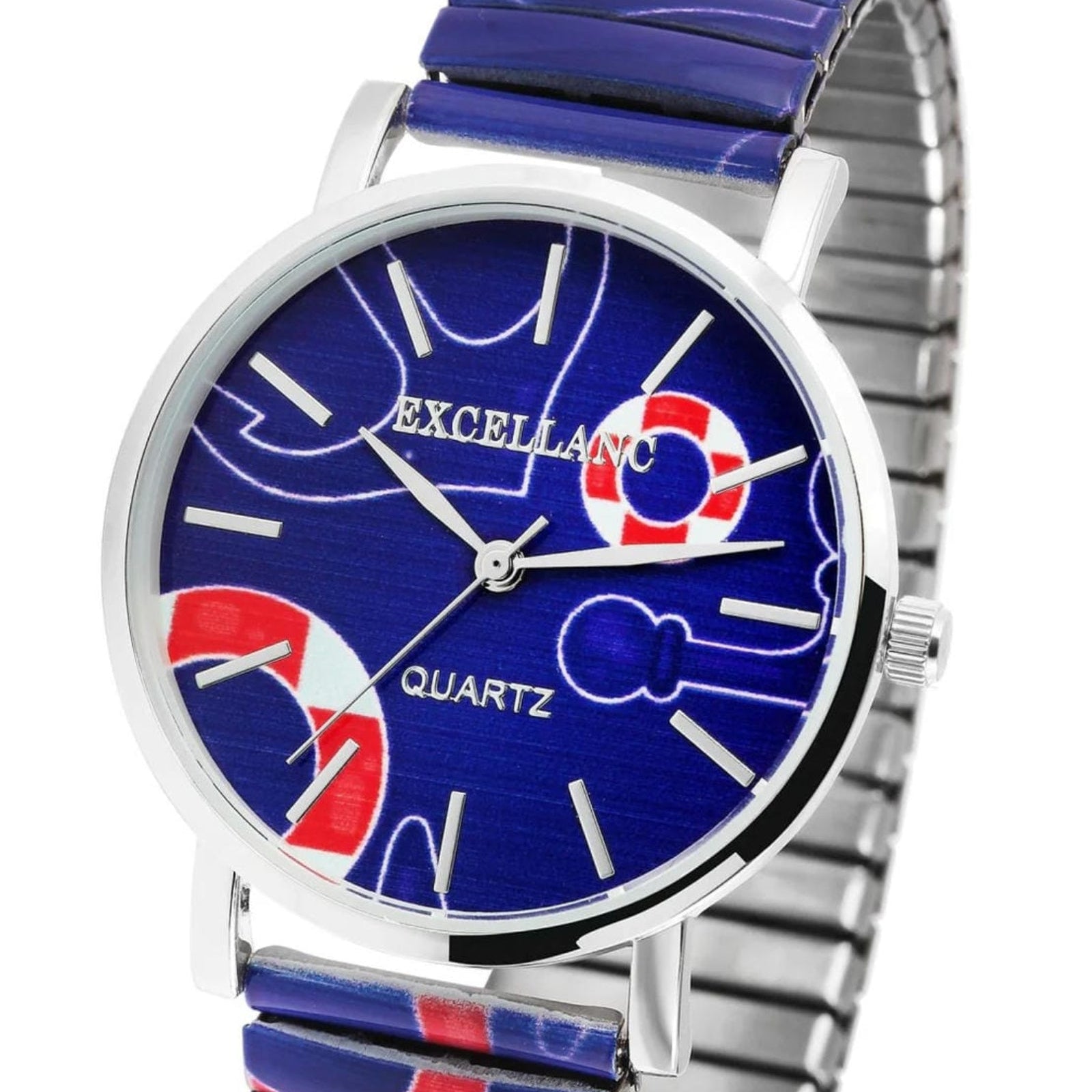 Excellanc női karóra nemesacél rugós szíjjal 002