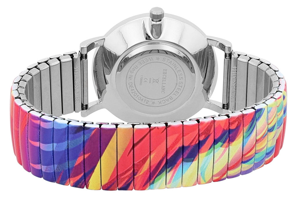 Excellanc női karóra nemesacél rugós szíjjal 029