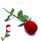 Rózsaszál díszdoboz gyűrű - pici fülbevaló