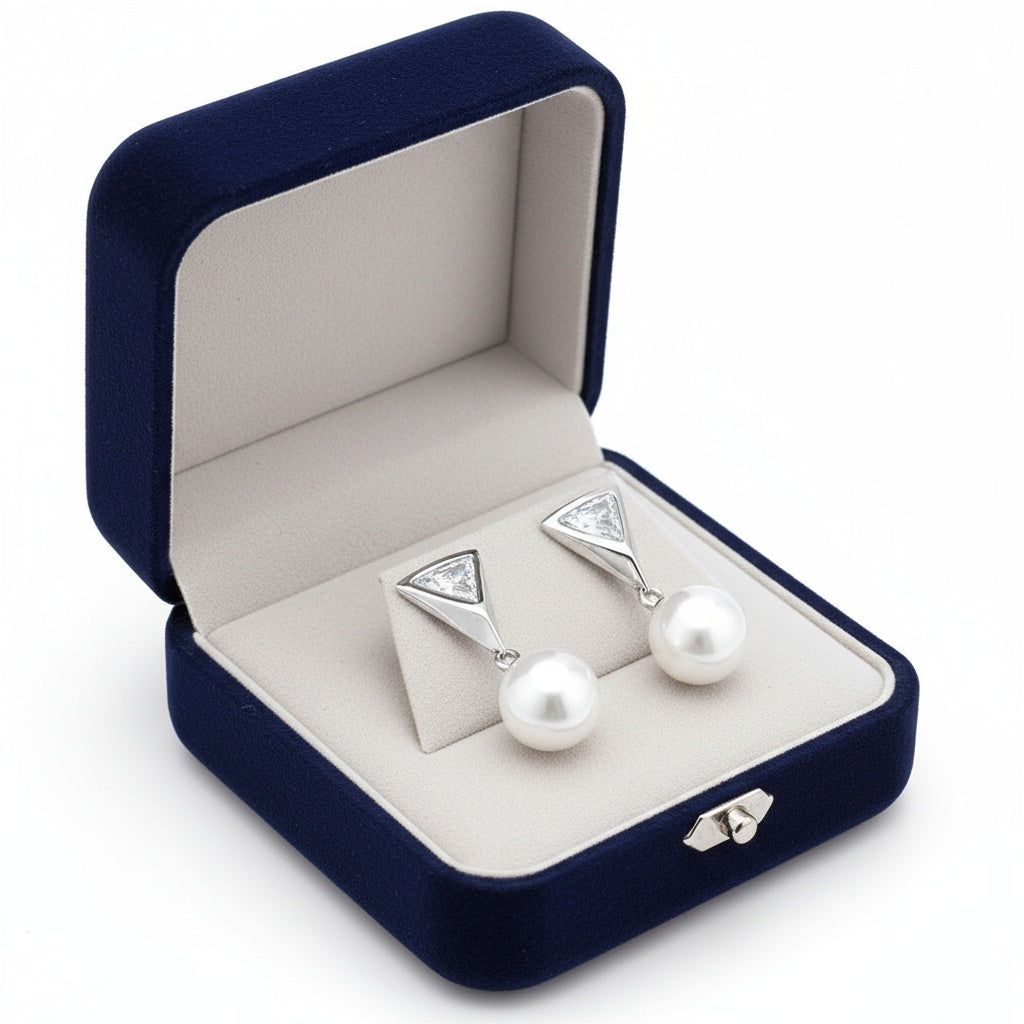 Elena gyöngyös-kristályos fülbevaló