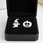 Halloween-i tök és szellem fülbevaló whitegold