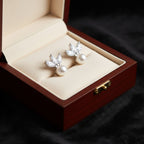 Gyöngyös üstökös fülbevaló whitegold