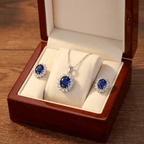 Smoon Elaris ékszer szett whitegold-kék