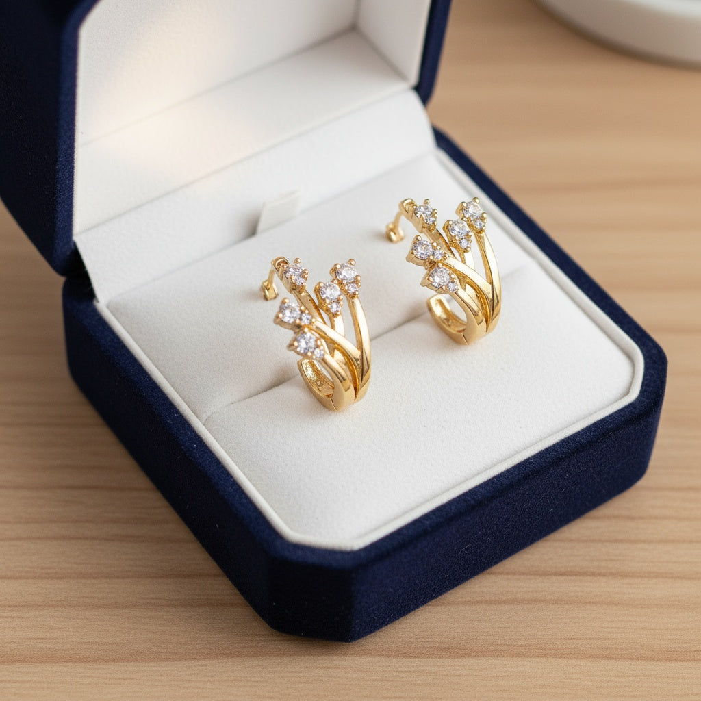 Bella fülbevaló gold