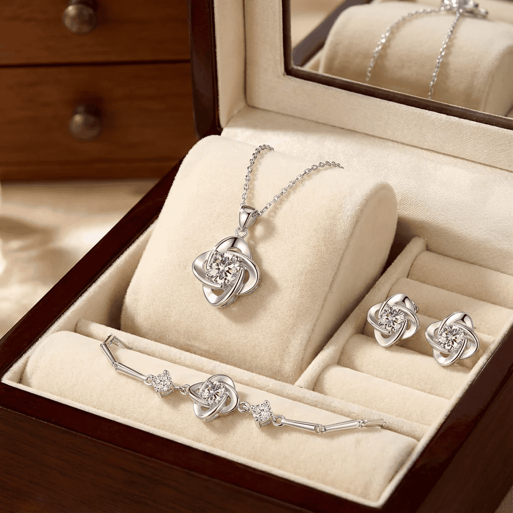 Carmelita ékszer szett whitegold