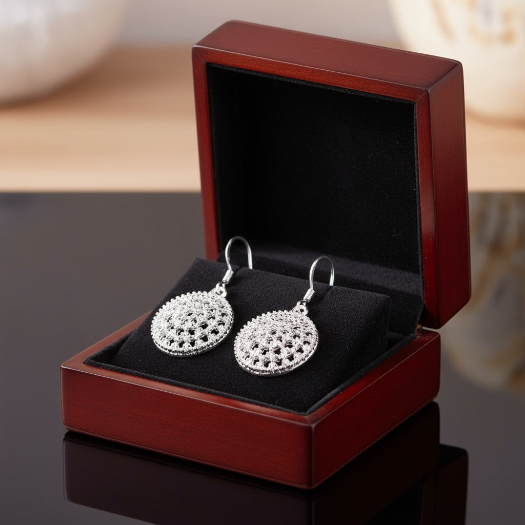 Victoire ezüstös női fülbevaló