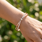 Concepción kristályos masni karkötő rosegold