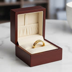 Nemesacél egy sor kristályos gyűrű gold