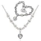 Elora női ékszer szett whitegold