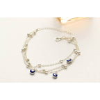 Tripla bokalánc mati szemmel ezüst