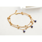 Tripla bokalánc mati szemmel arany