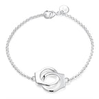 Ezüstös bilincs karkötő