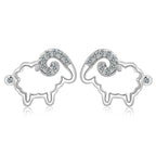 Emmy női kos fülbevaló whitegold