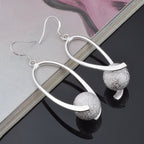 Lyna ezüstös női fülbevaló