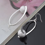 Lyna ezüstös női fülbevaló