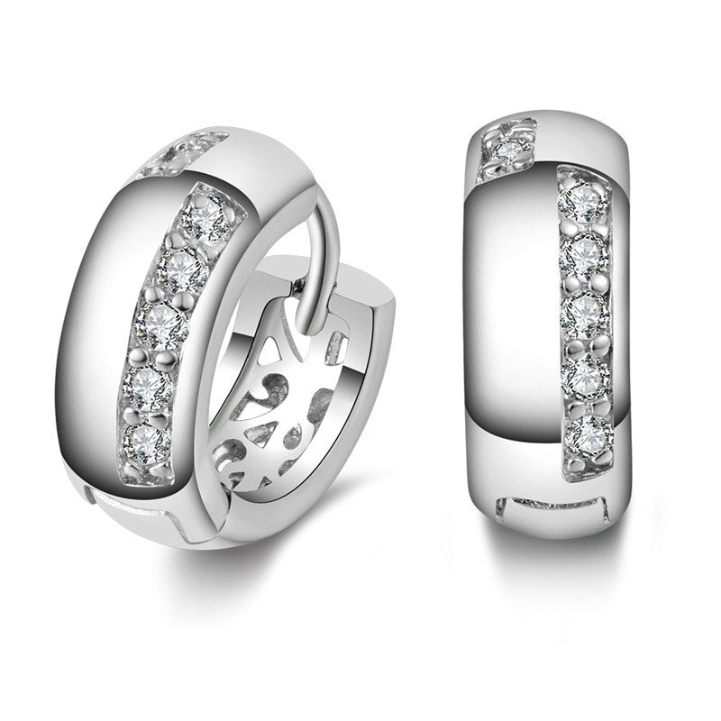 Lisette elegáns kis karika fülbevaló whitegold