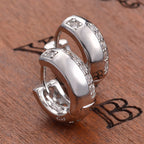 Lisette elegáns kis karika fülbevaló whitegold