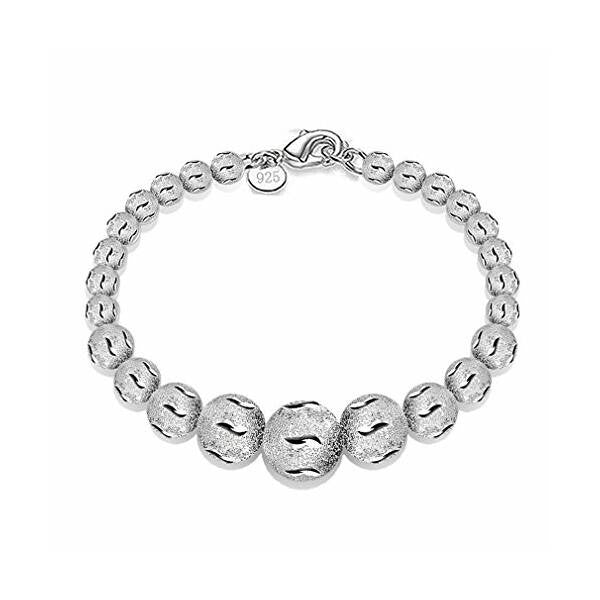 Ezüstös labdák karkötő