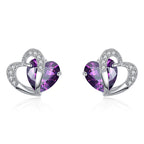 Smoon Avalee kristály szív ékszer szett ibolya