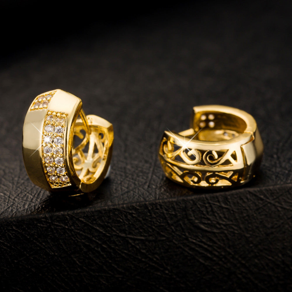 Jacqueline exkluzív kis karika fülbevaló gold