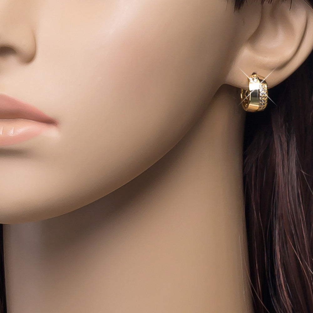 Jacqueline exkluzív kis karika fülbevaló gold