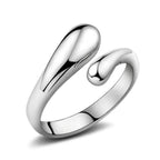 Vízcseppek gyűrű whitegold (állítható méret)