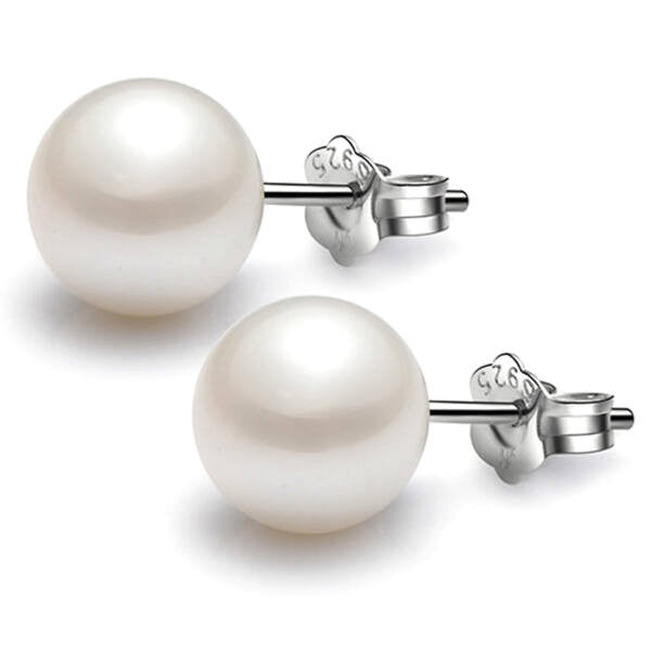 Beszúrós gyöngy fülbevaló 8mm