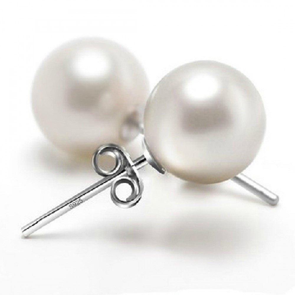 Beszúrós gyöngy fülbevaló 8mm