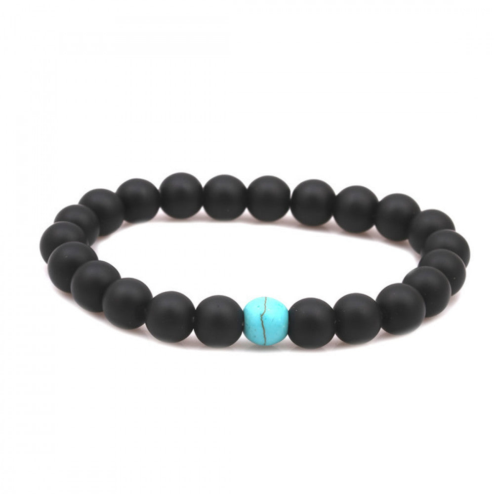 Khadija női karkötő türkiz-fekete