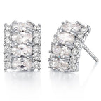 Carolina Swarovski kristályos fülbevaló fehér
