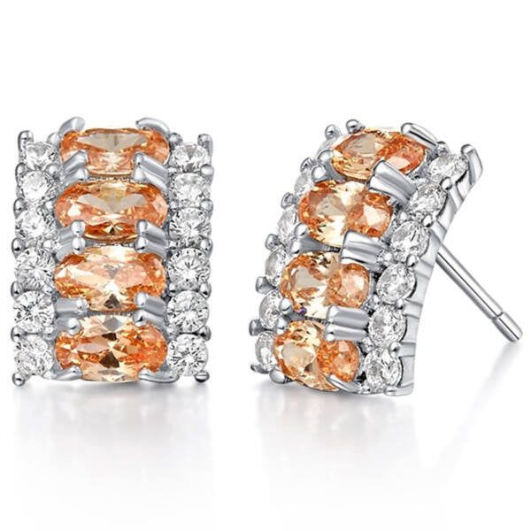 Carolina Swarovski kristályos fülbevaló pezsgő