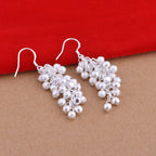 Charline ezüstös női fülbevaló