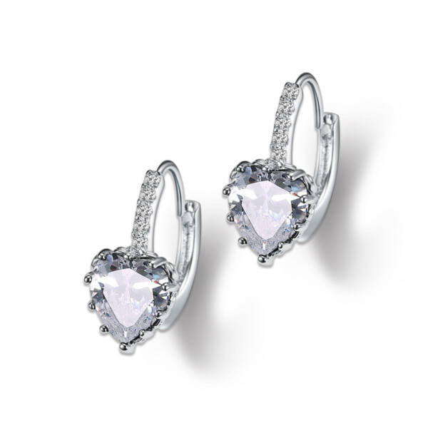 Kapcsos szív fülbevaló