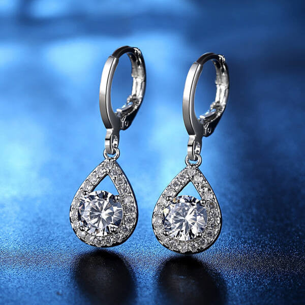 Ceria csepp kristályos fülbevaló