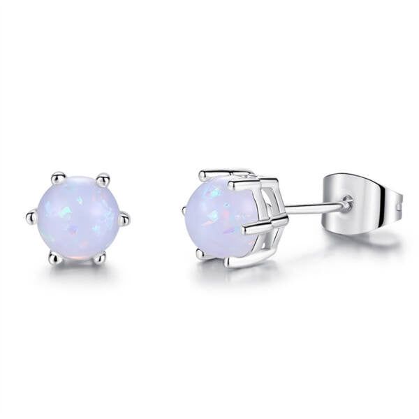 Opál kristályos kis beszúrós pötty fülbevaló