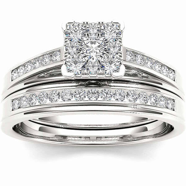 Amanda négyzetkristályos gyűrű - 51,8 mm