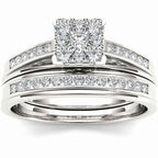 Amanda négyzetkristályos gyűrű