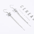 Pillangós lógós fülbevaló whitegold