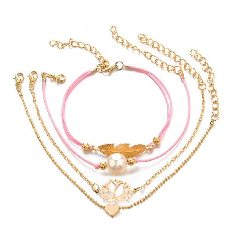 Melyne ötrészes női karkötő szett