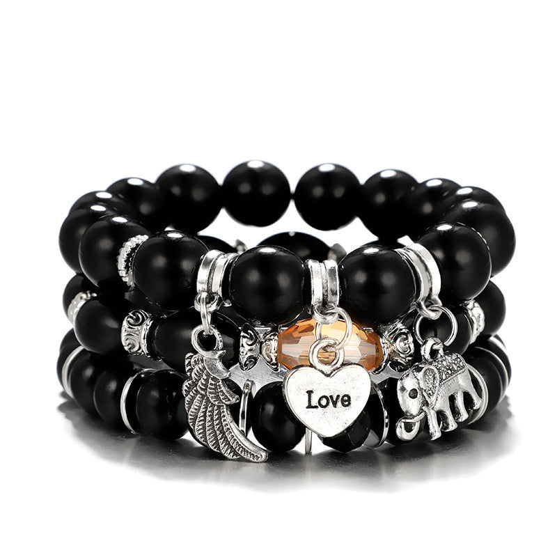 Cleo női karkötő szett fekete