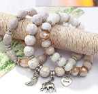 Cleo női karkötő szett fehér