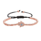 Bogyós Hamsza karkötő rosegold