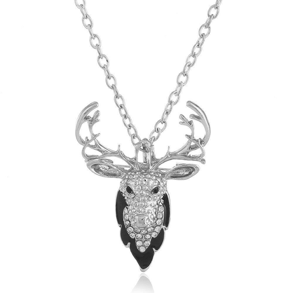 Meriem női szarvas nyaklánc whitegold