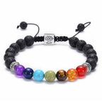 Élet fája 7 csakra karkötő ezüst