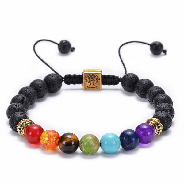 Élet fája 7 csakra karkötő arany