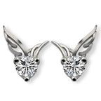 Angyalszárnyak fülbevaló whitegold